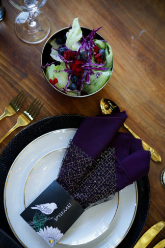 Striking Purple Black Gold Wedding Decor Ideas