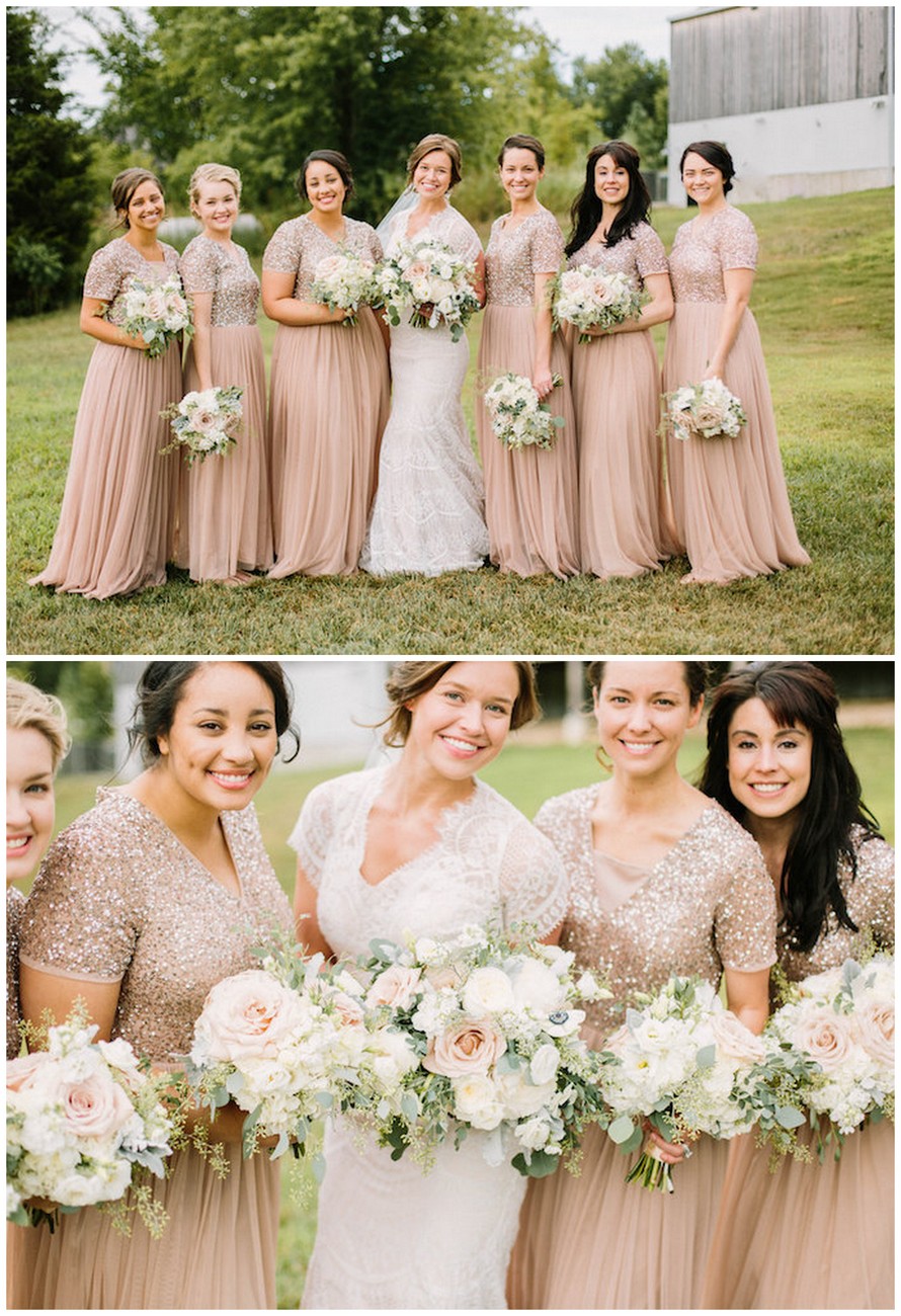 Rustic Elegance Bridesmaids Bouquets