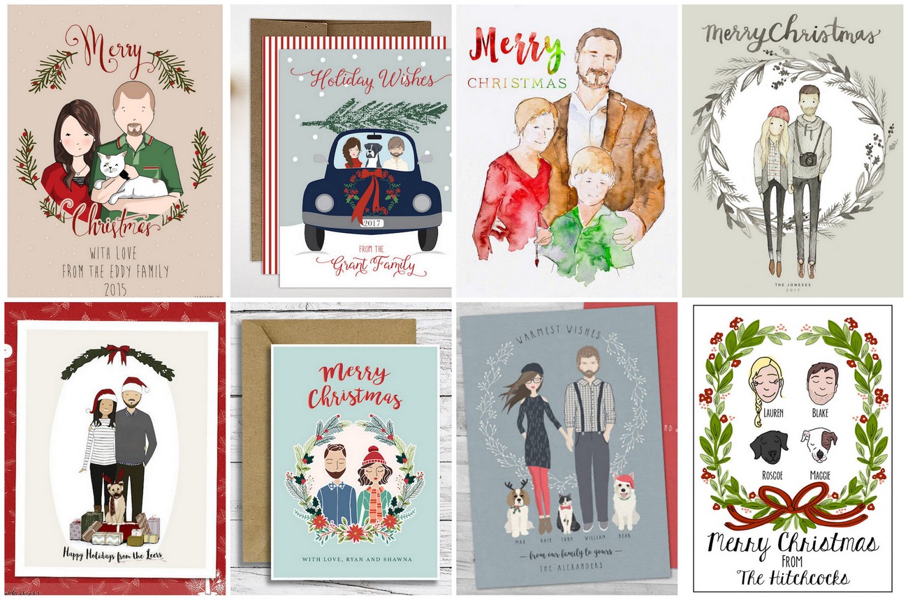 customizable digital christmas cards