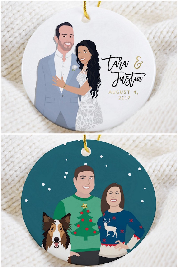 Custom engagement ornaments