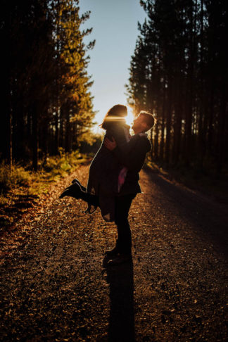 Australian Southern Highlands sunset forest engagement photographs