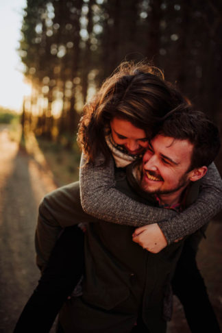 Australian Southern Highlands sunset forest engagement photographs