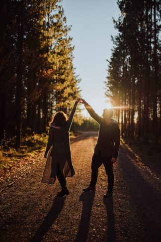 Australian Southern Highlands sunset forest engagement photographs