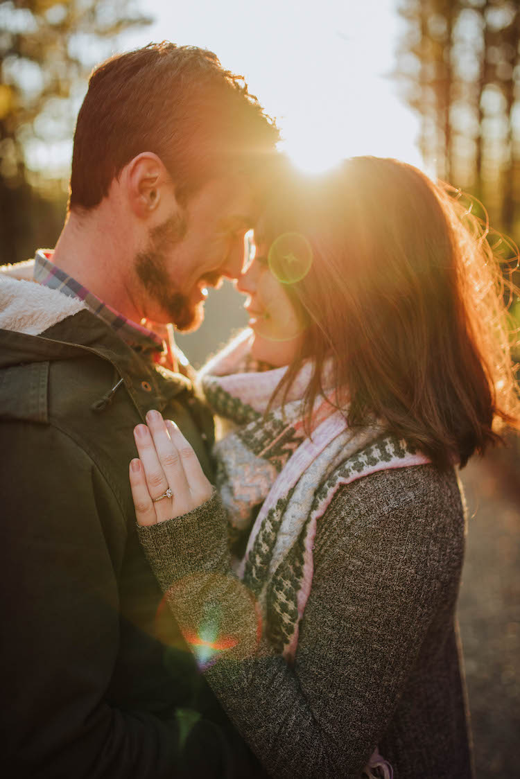 Australian Southern Highlands sunset forest engagement photographs