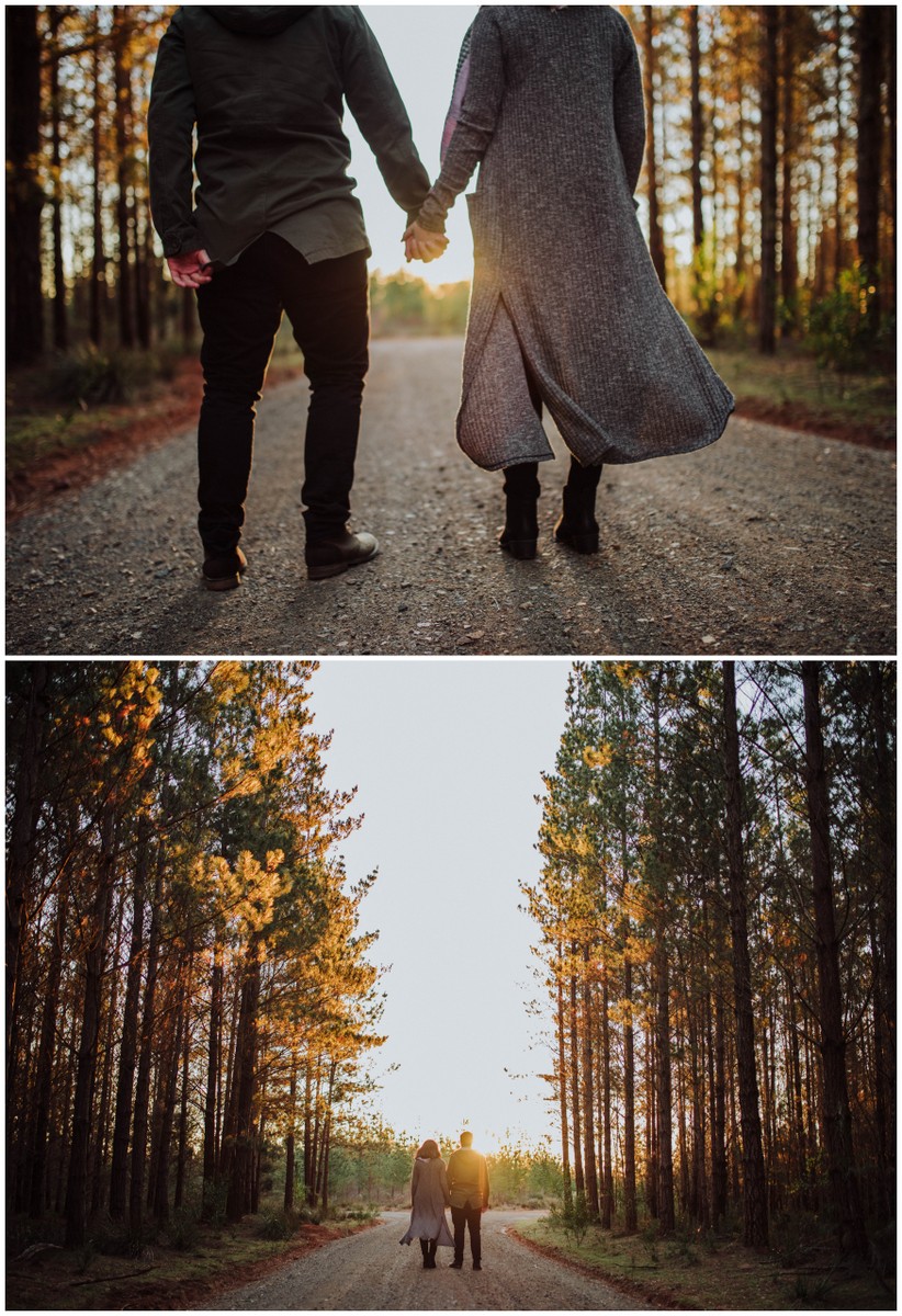 Australian Southern Highlands sunset forest engagement photographs