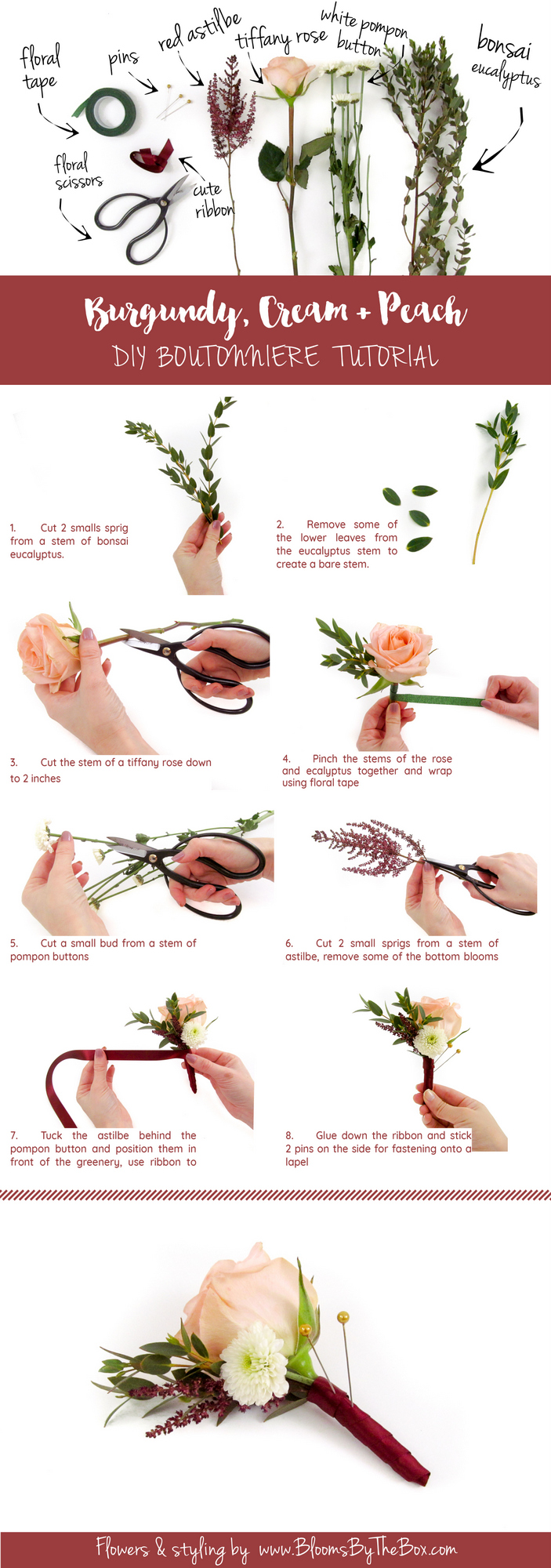 DIY Fall Boutonniere Tutorial