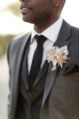 Coral peach and mint green wedding 