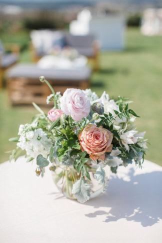 Mint green and coral wedding