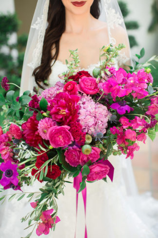 Bougainvillea wedding bouquet 