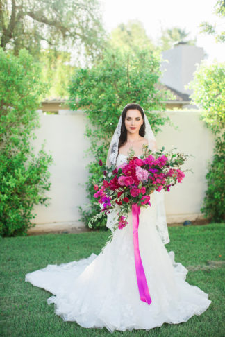 Bougainvillea wedding bouquet