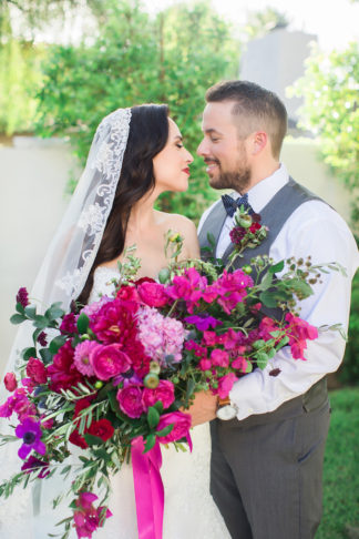 Bougainvillea wedding bouquet