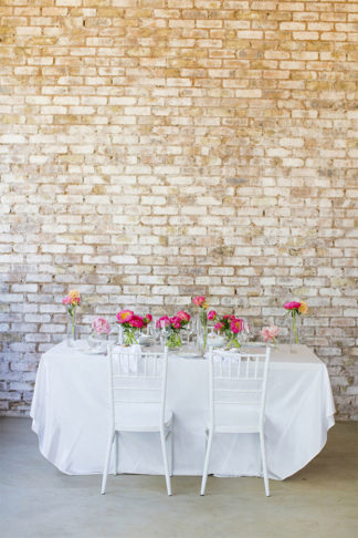 Coral Navy and Gold Summer Brunch Wedding 