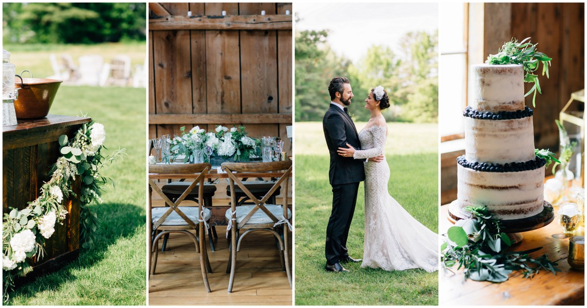 Elegant barn wedding