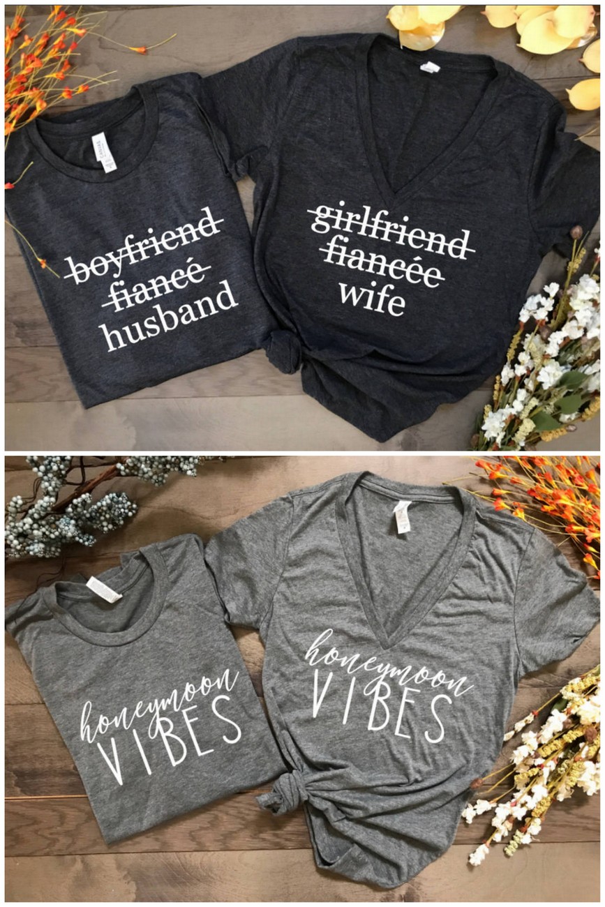 Girlfriend Fiance Wife Newly Wed Shirt