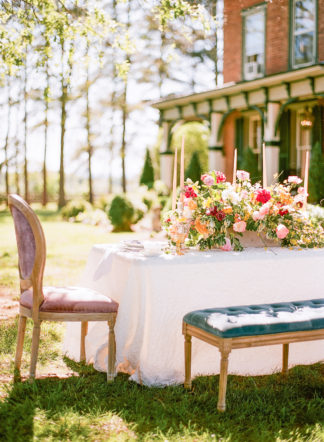 Tangerine Coral Blush Spring Wedding