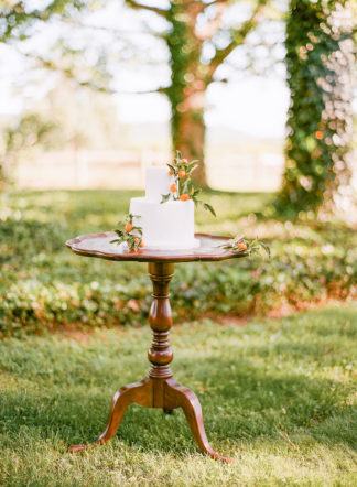 Tangerine Coral Blush Spring Wedding