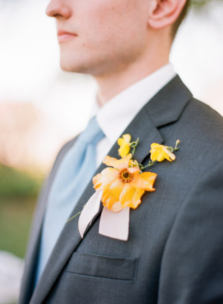 Tangerine Coral Blush Spring Wedding