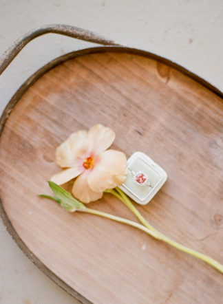 Tangerine Coral Blush Spring Wedding