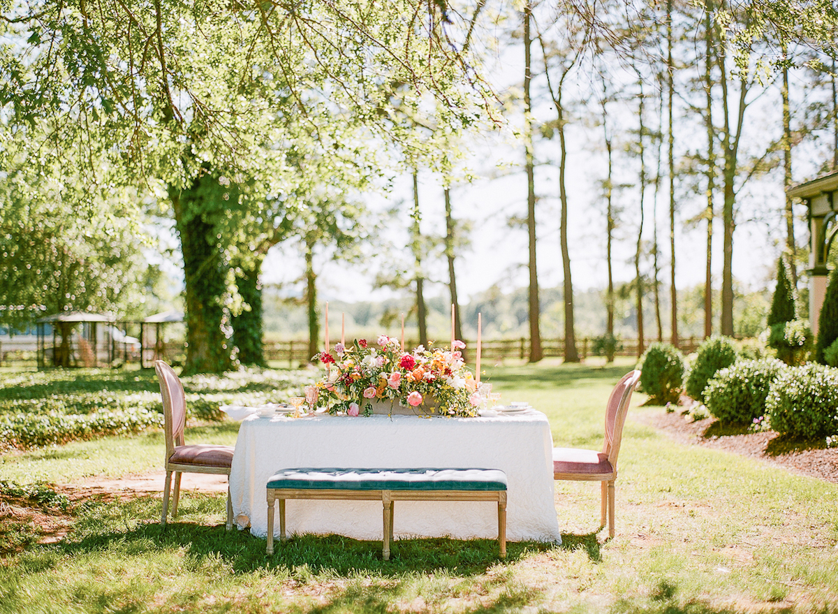 Tangerine Coral Blush Spring Wedding