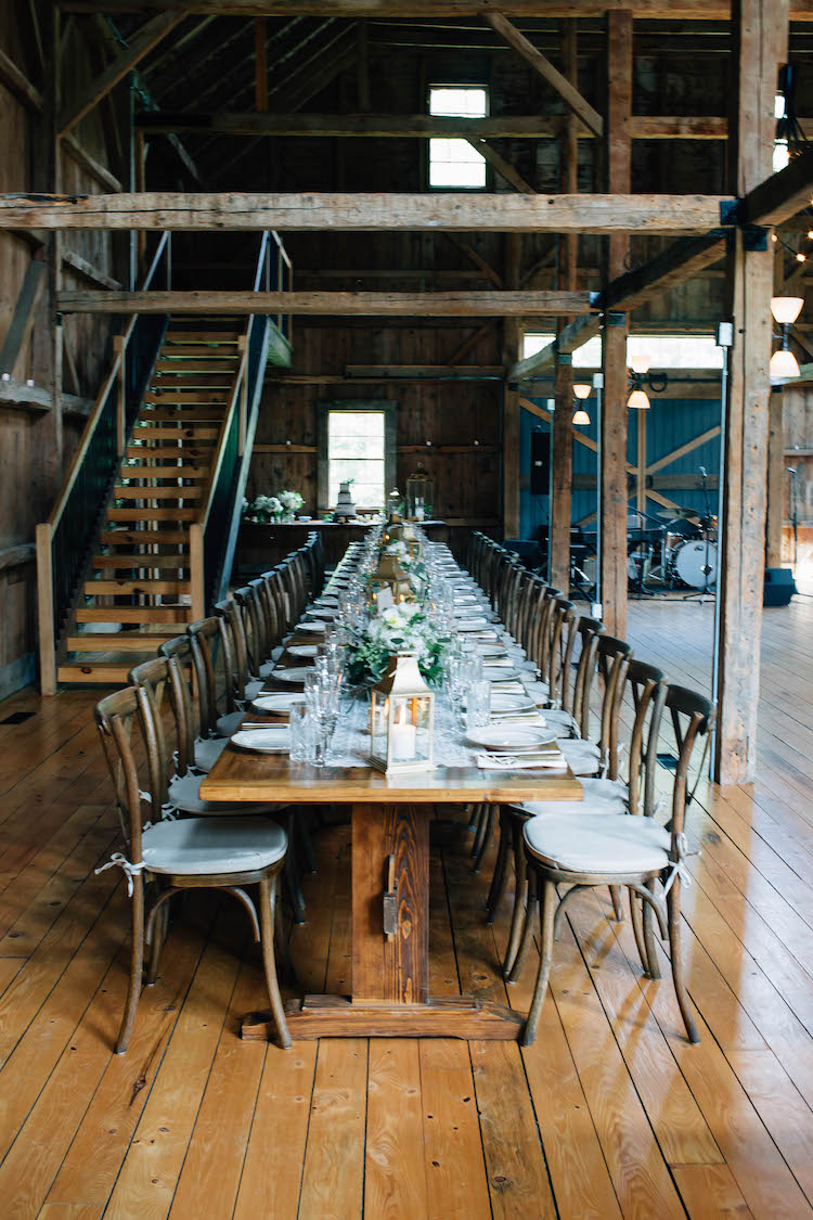 Elegant barn wedding
