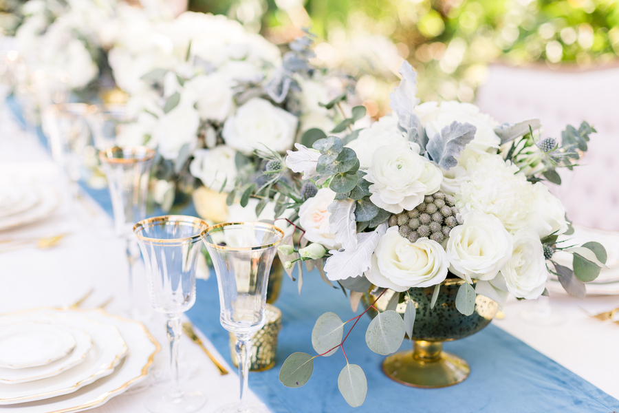 Dusty Blue and Gold Wedding Ideas 