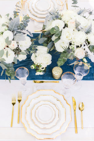 Dusty Blue and Gold Wedding Ideas 