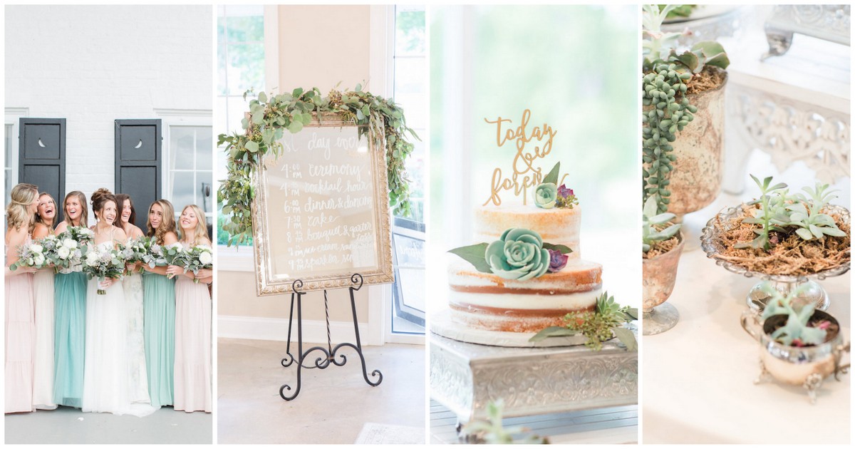 Pretty Greenery and Succulent Wedding Ideas