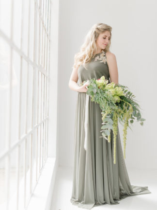 Olive green and ivory wedding theme