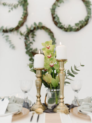 Olive green and ivory wedding theme