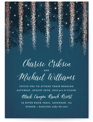 16+ Starry Night Celestial Wedding Invitations To Light Up Your Life