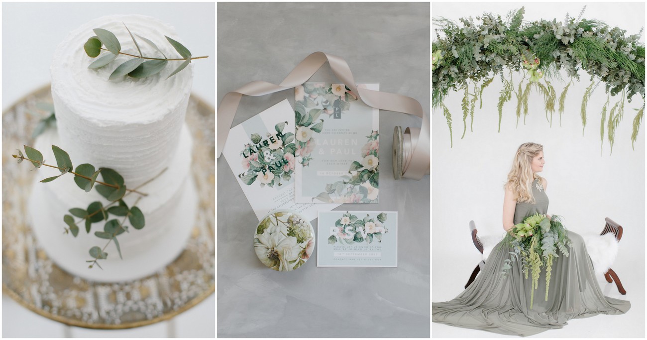 Olive green and ivory wedding ideas