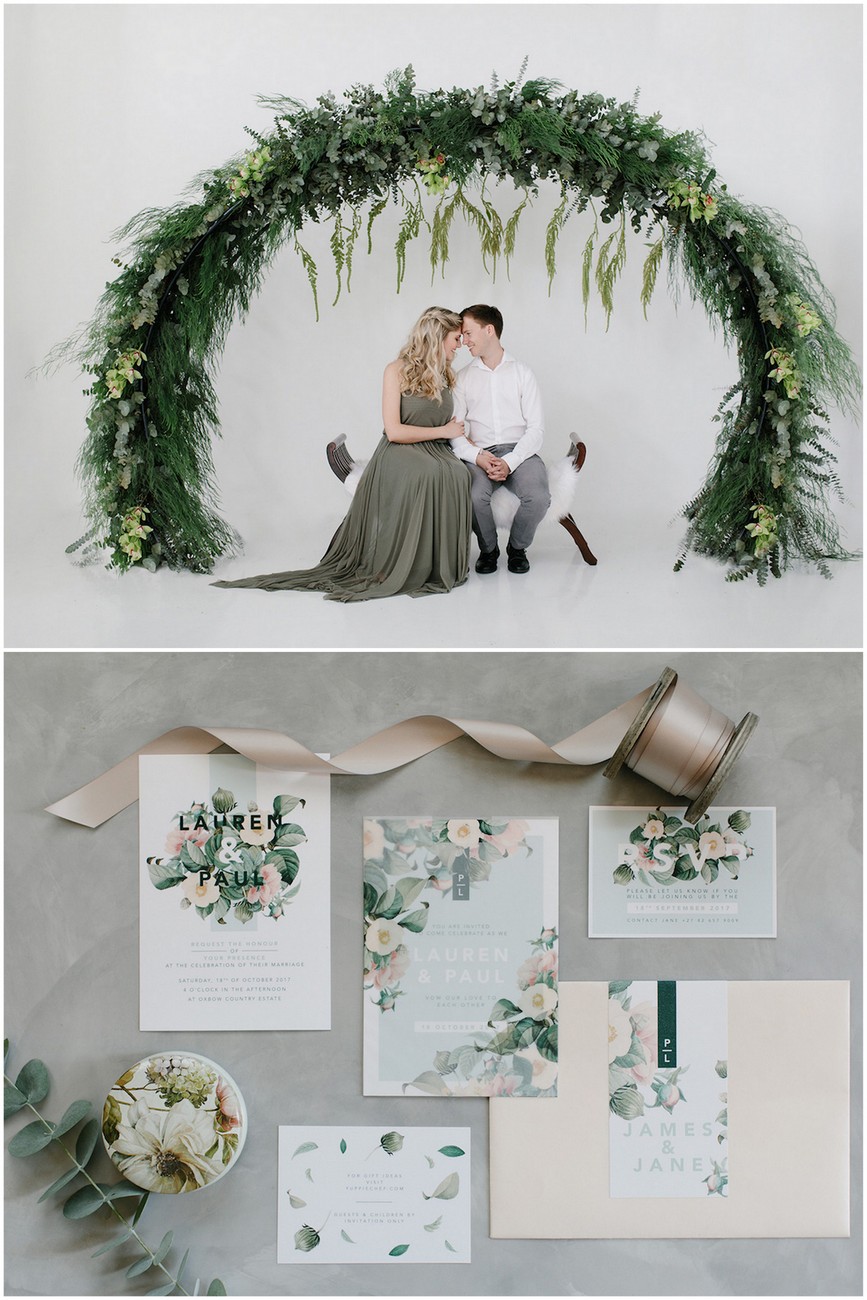 Olive green and ivory wedding ideas