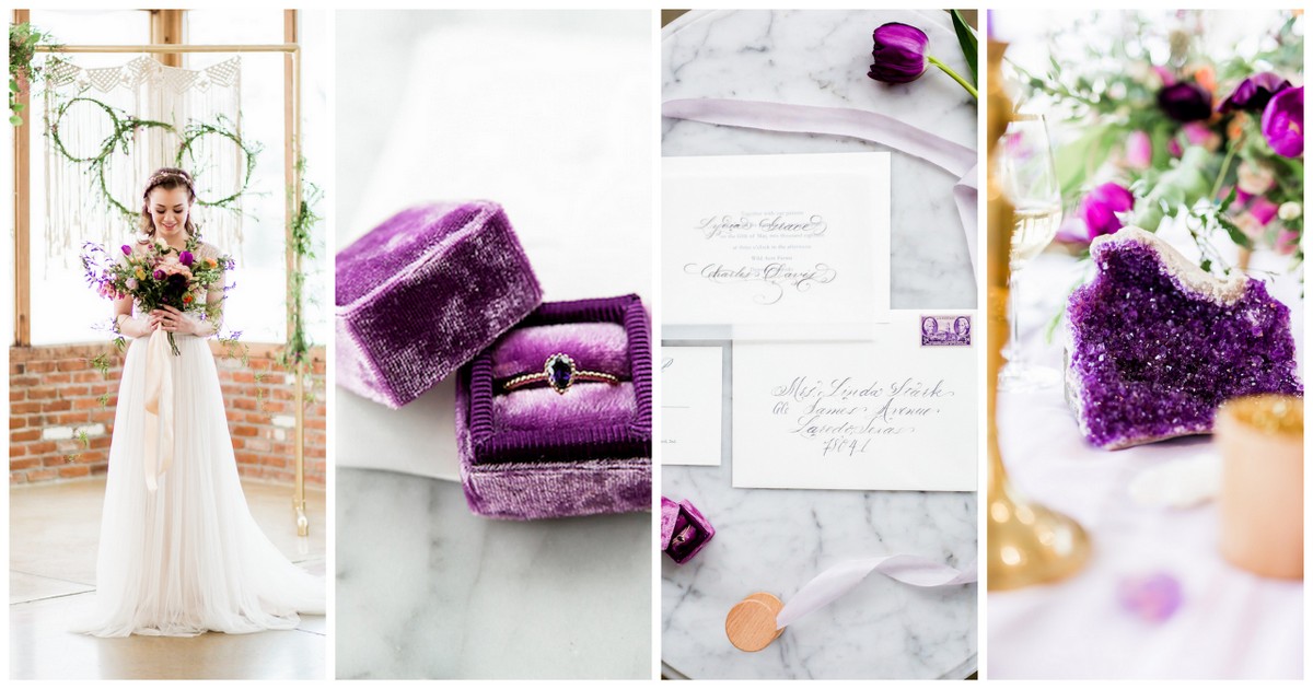 Ultra Violet Boho Wedding