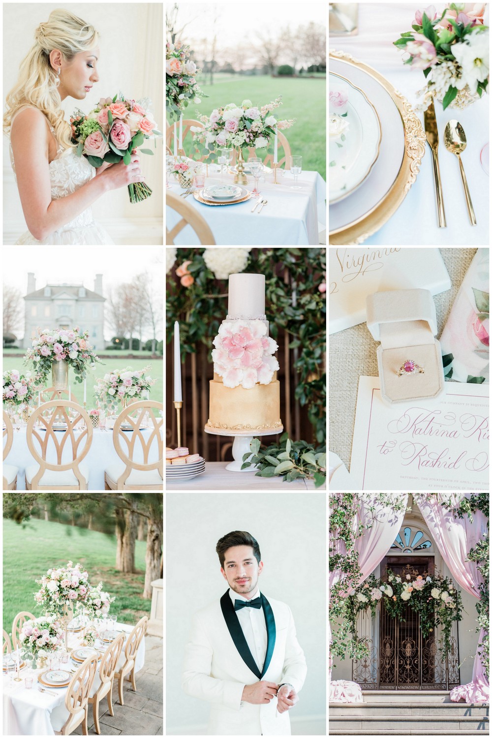 Pink and Gold Wedding