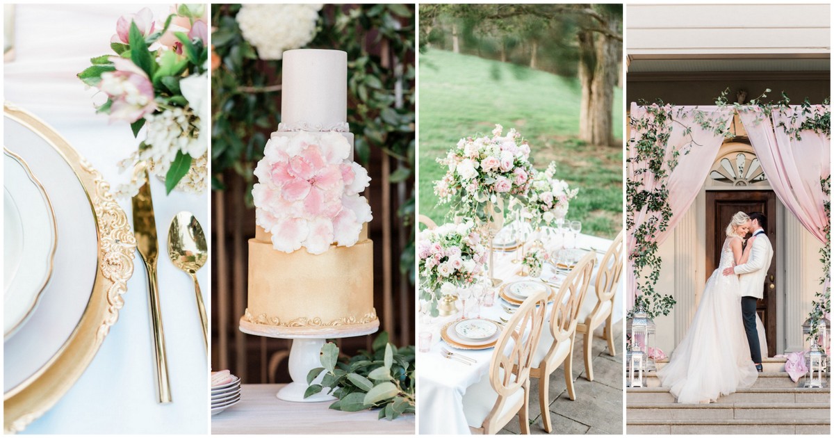 Pink and Gold Wedding