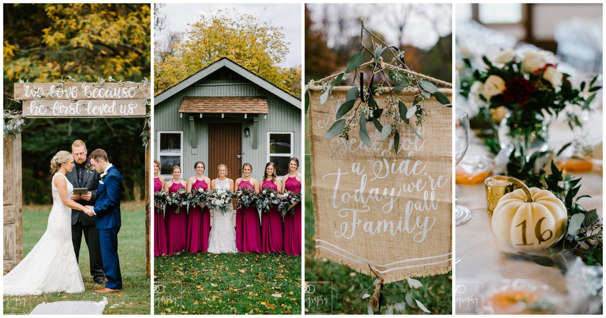 Elegantly Rustic Fall Barn Wedding In Ohio