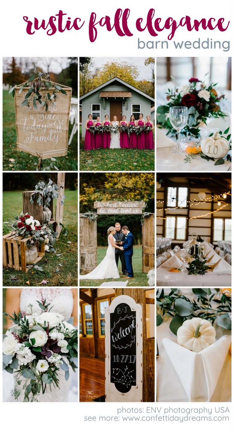 Elegantly Rustic Fall Barn Wedding In Ohio