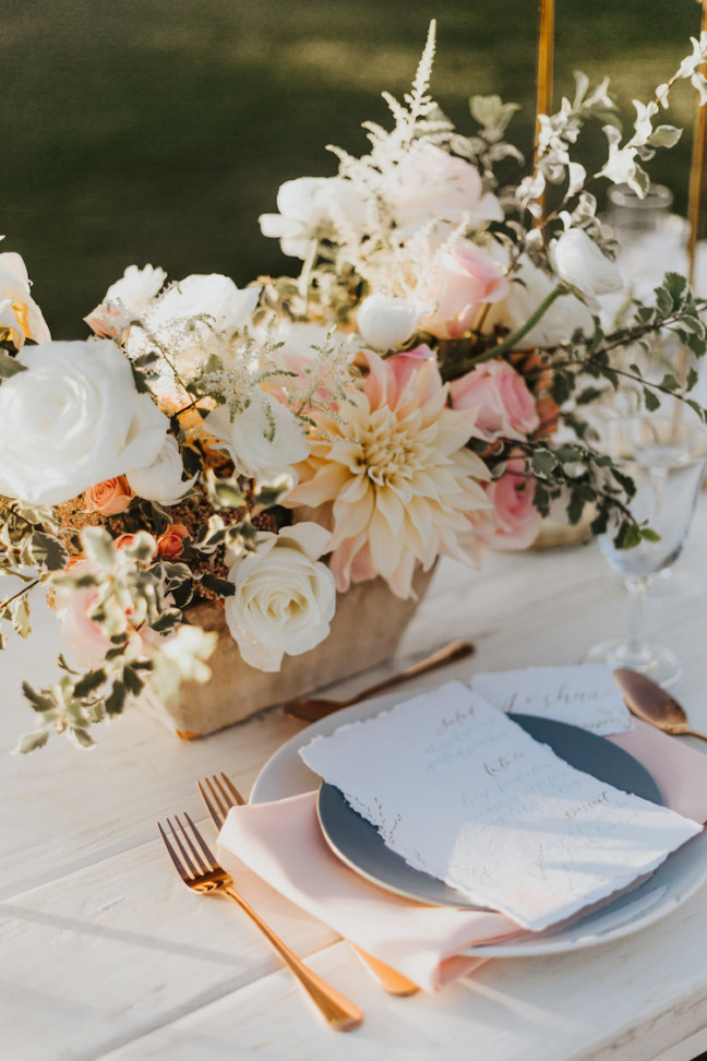 Absolutely Gorgeous Blush and Gold Rustic Winery Wedding Ideas!