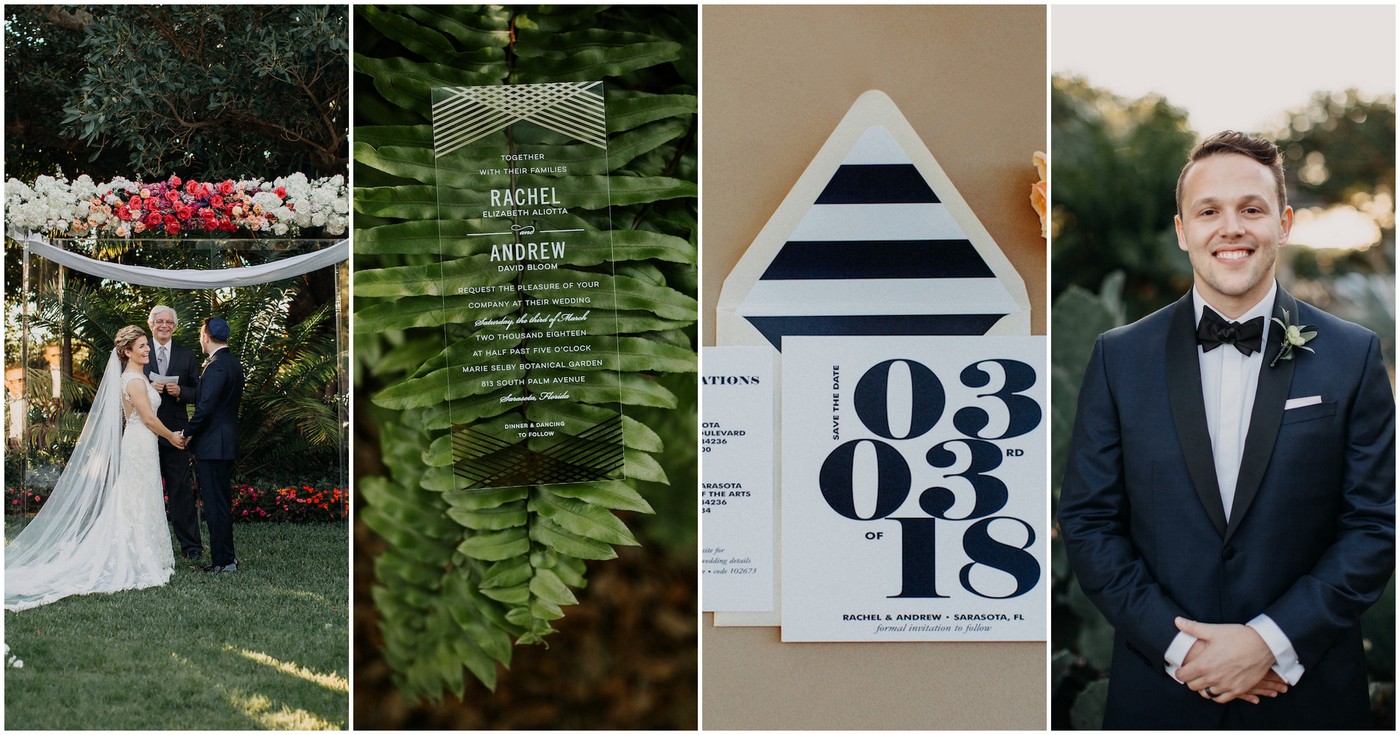 Modern Acrylic Botanical Garden Wedding Ideas