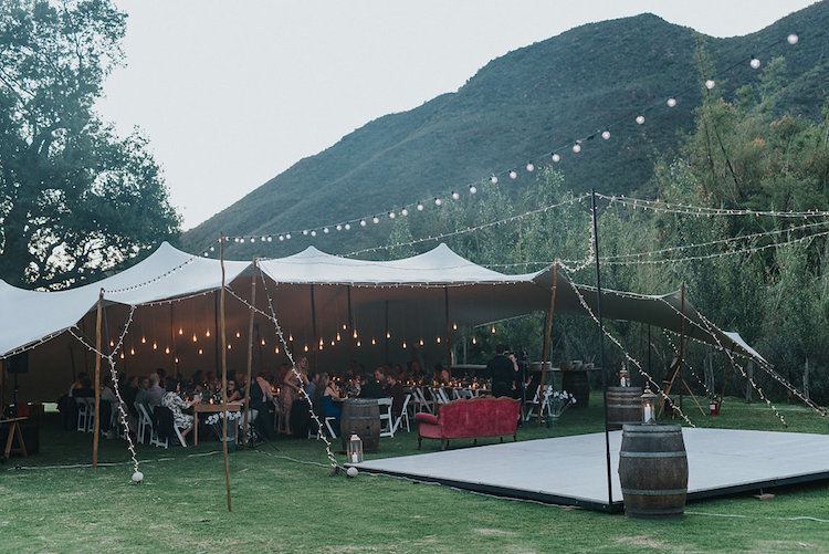 Stunning outdoor mountain wedding venue robertson