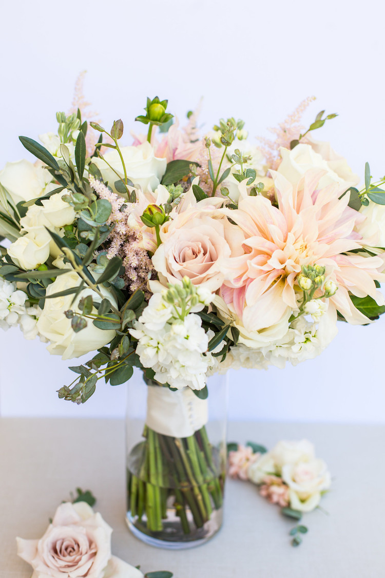 Blush + Mint Arizona Wedding with Circular Floral Arch at Mountain Shadows