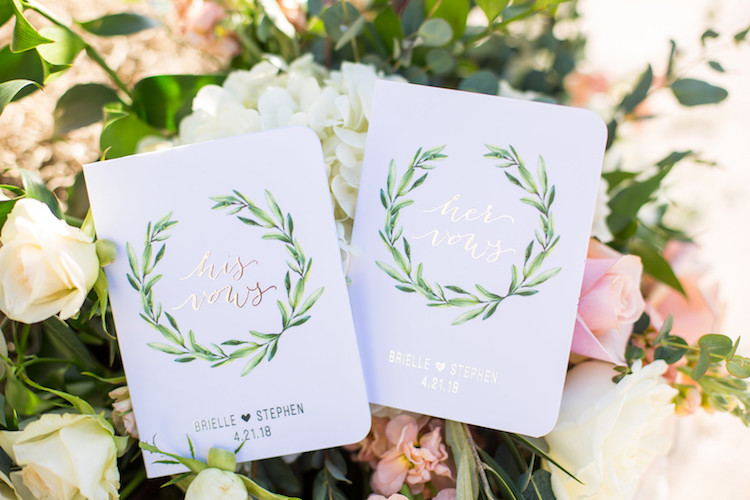 Blush Mint Arizona Wedding with Circular Floral Arch