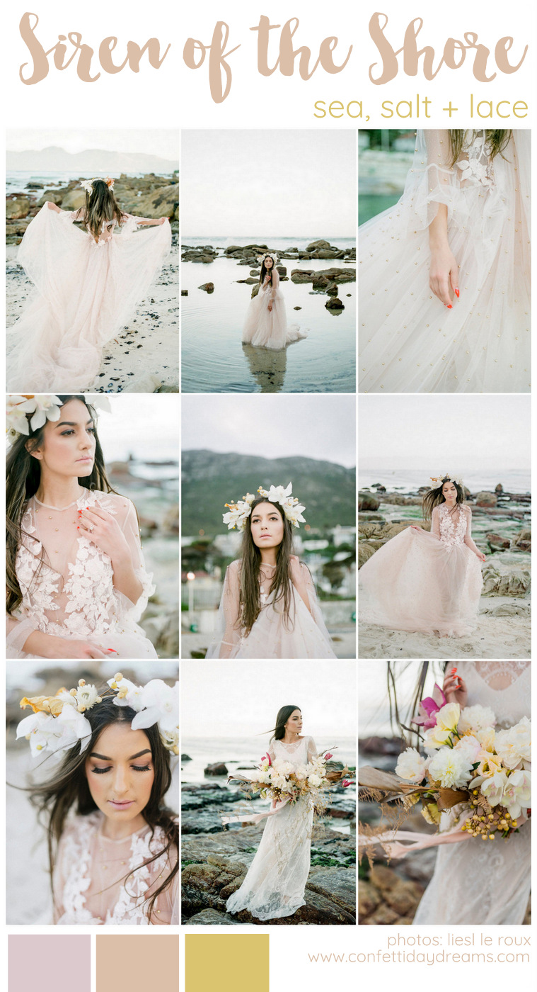 Siren Of The Cape Town Shore Beach Bridal Editorial