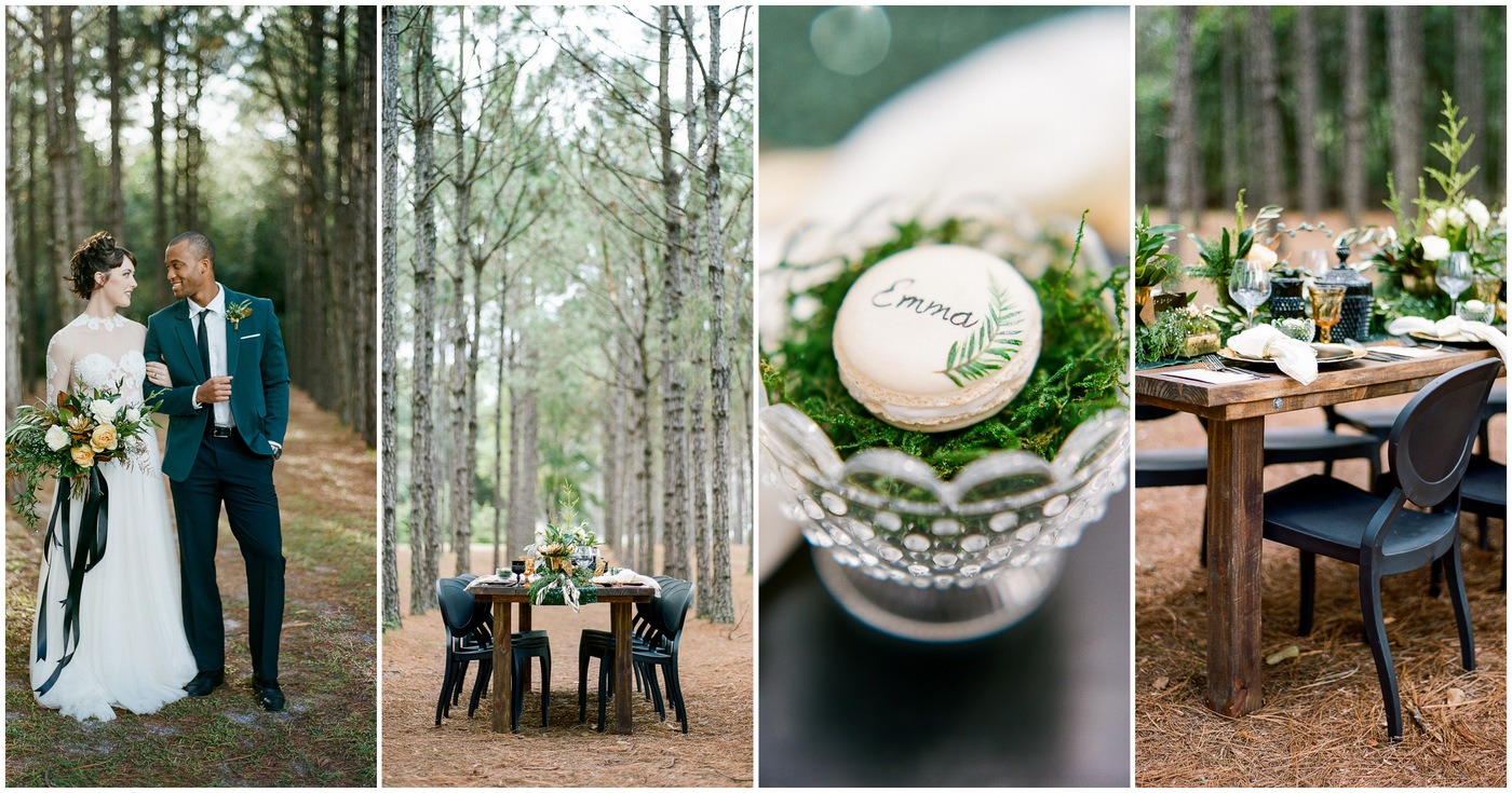 Outdoor Festive Season Wedding Inspiration In The Woods