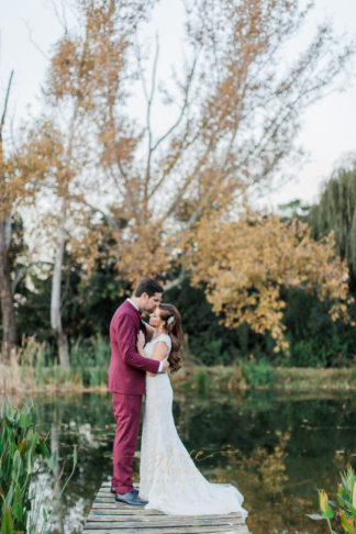 Burgundy, Gold + Black Geometric Wedding Inspiration