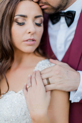 Burgundy, Gold + Black Geometric Wedding Inspiration