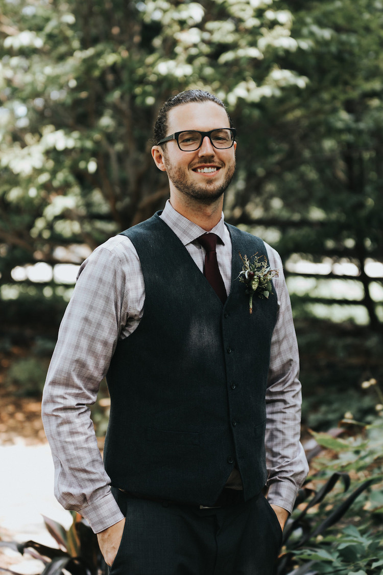 Organic Greenery + Gold Outdoor Wedding Filled with Fun!