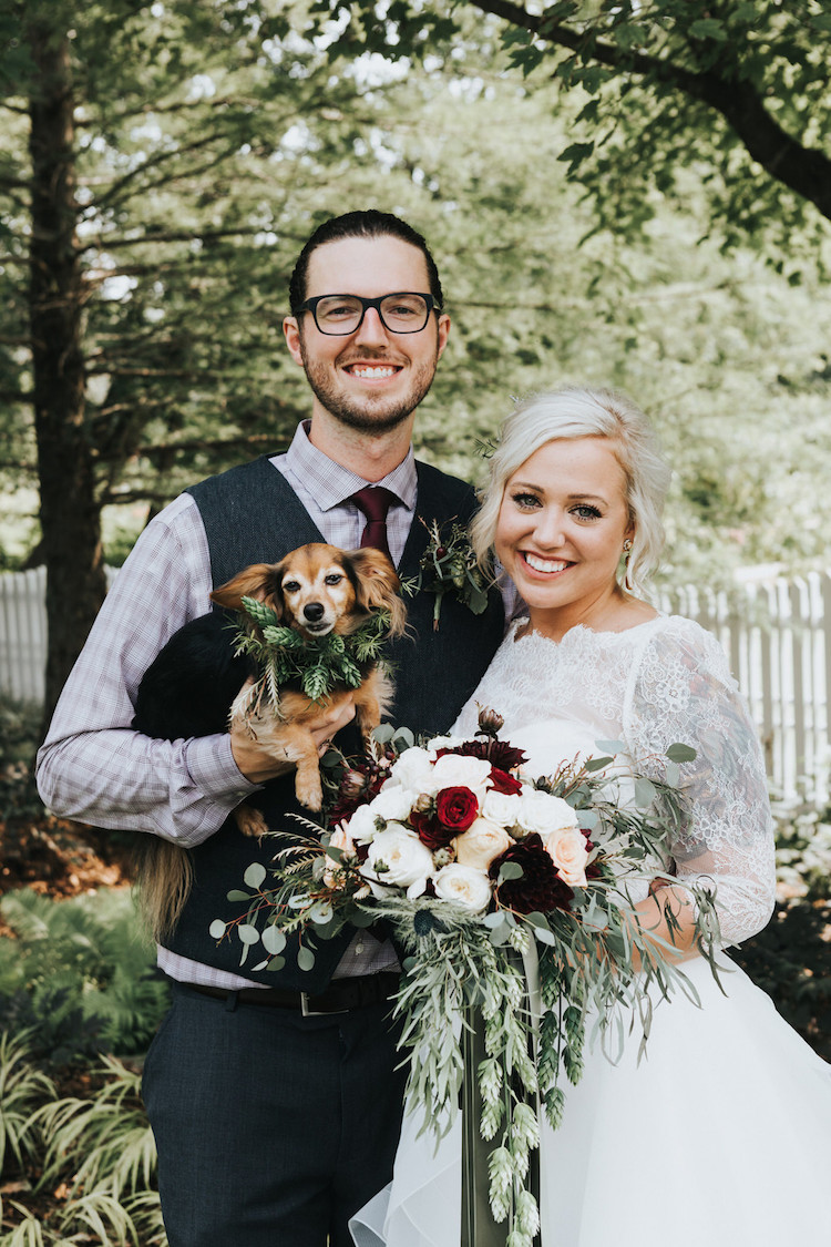 Organic Greenery + Gold Outdoor Wedding Filled with Fun!