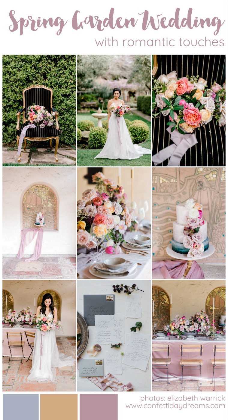 Elegant Romantic Outdoor Spring Wedding At Allied Art Guild Gardens