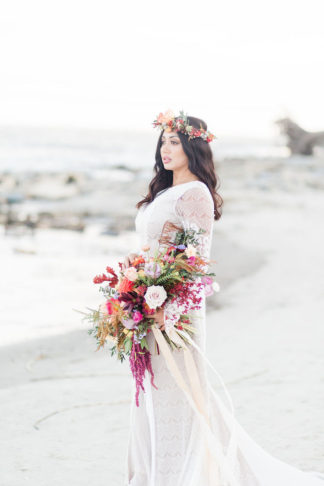 Bohemian Beach Wedding